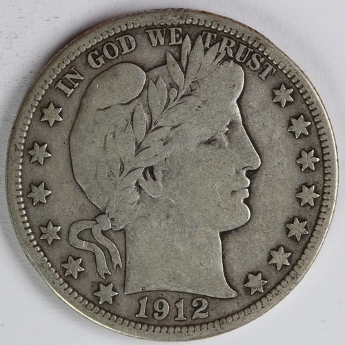 VG+  1912 Barber Half Dollar