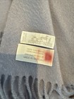HERMES  Large Authentic Sellier Logo Scarf 100% Cashmere, Lavender 72” X 28” — photo 3