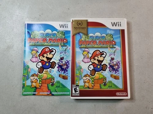 Super Paper Mario Nintendo Selects Wii Authentic Tested Complete CIB