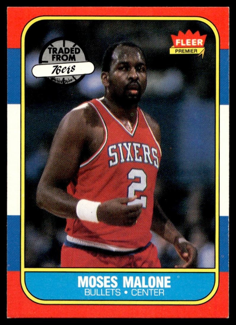 1986-87 Fleer Moses Malone Washington Bullets #69 C18