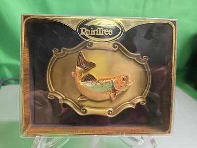 RainTree Rainbow Trout Belt Buckle Made In The USA ***NEW OLD STOCK***