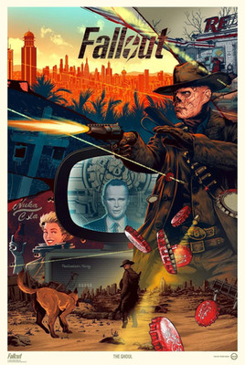 Fallout Post Apocalyptic Series Vault Survivor Wasteland Art Poster
