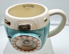 Natural Life Camera Mug "Stop Smile, Breath Life Is Beautiful Saying Photography