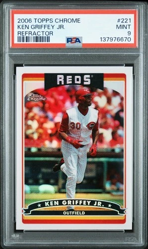 Ken Griffey Jr. 2006 Topps Chrome Refractor #221 PSA 9 HOF