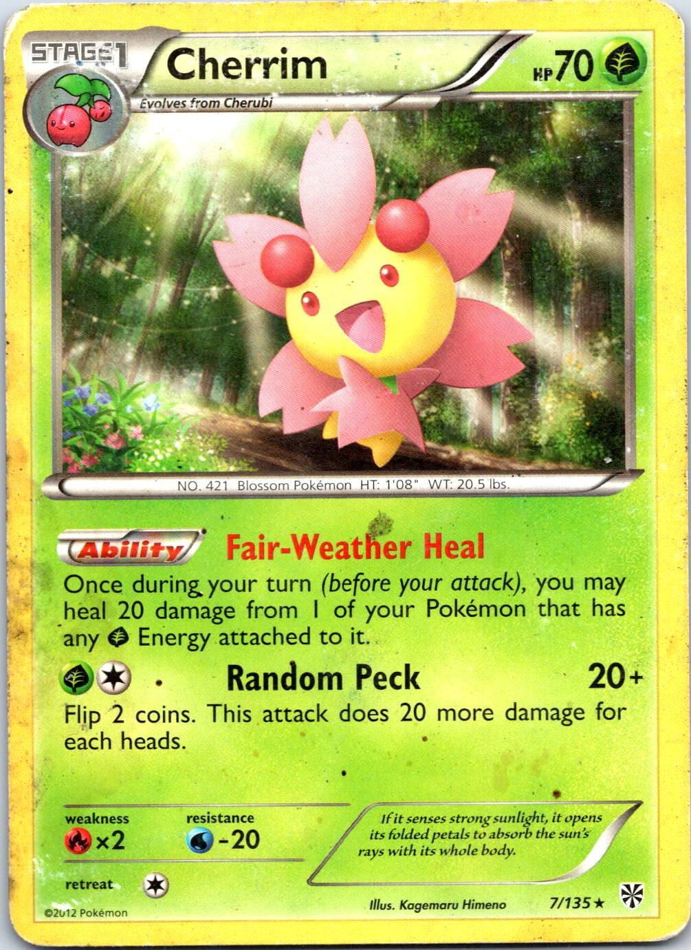 Cherrim Rare Plasma Storm 7/135 LP