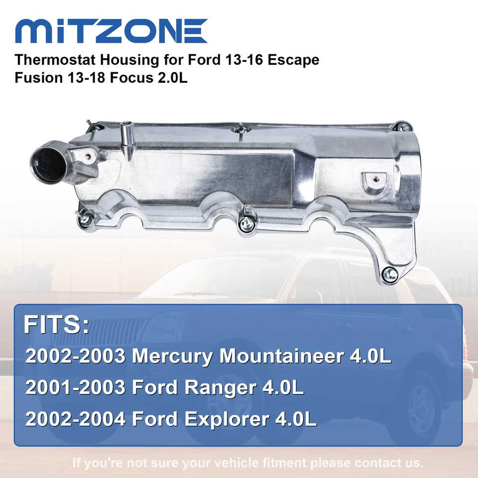 Juego de cubiertas de válvula izquierda y derecha Mitzone para Ford 02-04 Explorer 01-03 Ranger 4,0 L Foto 3 de 4