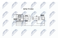 Nty Gelenksatz Antriebswelle NPW-TY-024 FüR Toyota Avensis Liftback CDT220_