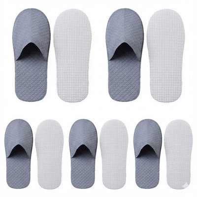 Disposable Spa Slipper for Guest, Closed Toe Indoor Guest Slippers 5 PAIR