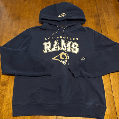 Los Angeles Rams Women’s Sweatshirt Blue Hoodie NFL Team Apparel sweater  Size M