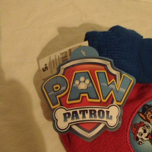 Nickelodeon Paw Patrol Hat & Mitten Toddler Boys' SET Red/Blue New With Tags - Picture 3 of 6