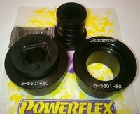2 Pu-Buchsen Querlenkerlager 60Mm Uniball VA BMW E46 PFF5-5601-60BLK Powerflex