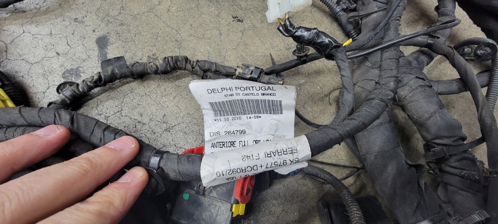 FERRARI 458 ITALIA FRONT WIRING HARNESS OEM 264799 HAS CUTS