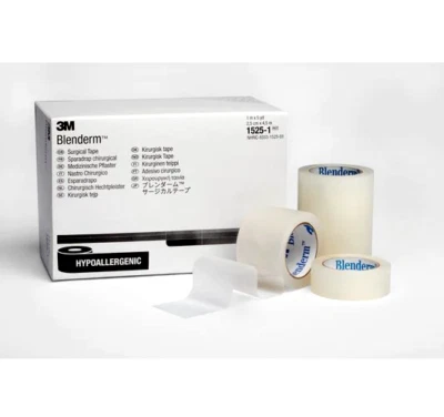 3M Blenderm Tape 1.25cm, 2.5cm, 5cm First Aid Dressings Transparent Hinge Tape - Image 1 of 4