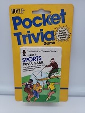Vintage 1984 Hoyle Pocket Travel Party Trivia Game Series 5 Sports NOS