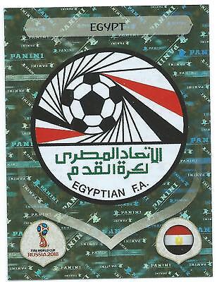 Panini WM 2018 72 Ägypten Egypt World Cup WC 18 Wappen Logo Glitzer