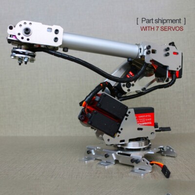 6-Axis Mechanical Robotic Arm Manipulator DOF Robot Arm DIY Kit (with 7 Servos)
