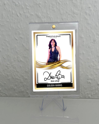 Dua Lipa Trading Card Sammelkarte Fanart Autogramm Signature Custom very rare