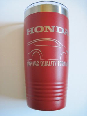 POLAR CAMEL 20oz DOUBLE WALL VACUUM INSULATED TUMBLER CUP ~ NO SWEAT ~ HONDA RED