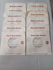 45 RPM 7" RECORD SLEEVES COMPANY SLEEVE 12 PACK SEE PHOTOS - Warner Bro SLV2