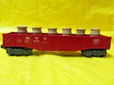 Lionel Postwar 6462 Red NYC Gondola Car with Barrels