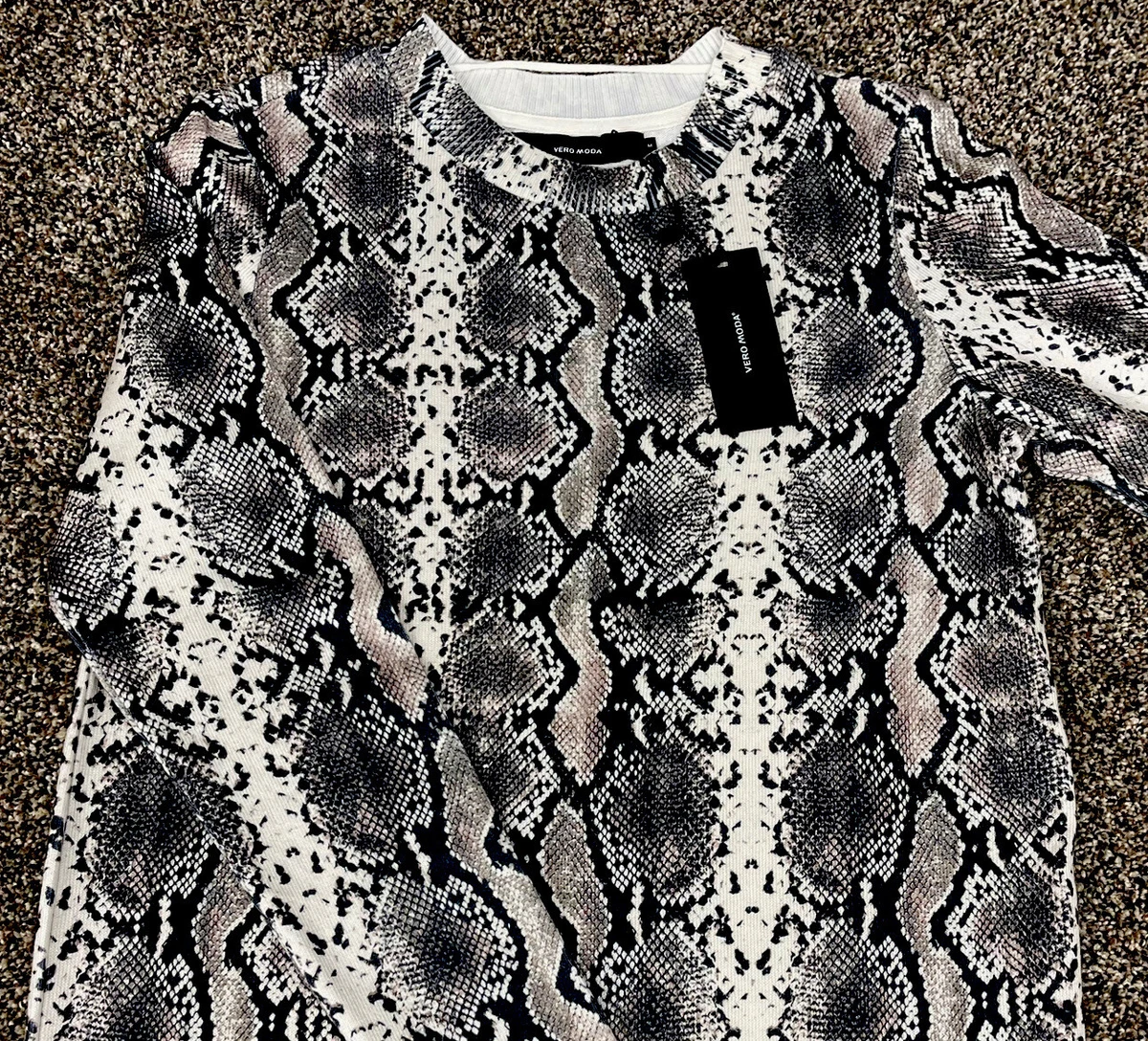 Vero moda top snake print dress
