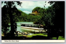 Postcard Hawaii Kauai Wailua River Boat 41J