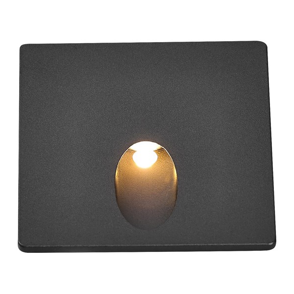 Treppenlicht Wandleuchte Treppenbeleuchtung /Warmweiß /Led /3W /IP54 /Schwarz-image