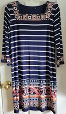 Designer Vintage Square Neckline Multicolor Sheath Dress