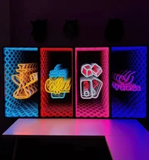 Personalized Mirror Wall Decor,Custom Infinity Mirror Logo Sign,Business Sign