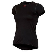 Pearl Izumi Women's W Transfer Short Sleeve Baselayer Tops, Black, X-Large