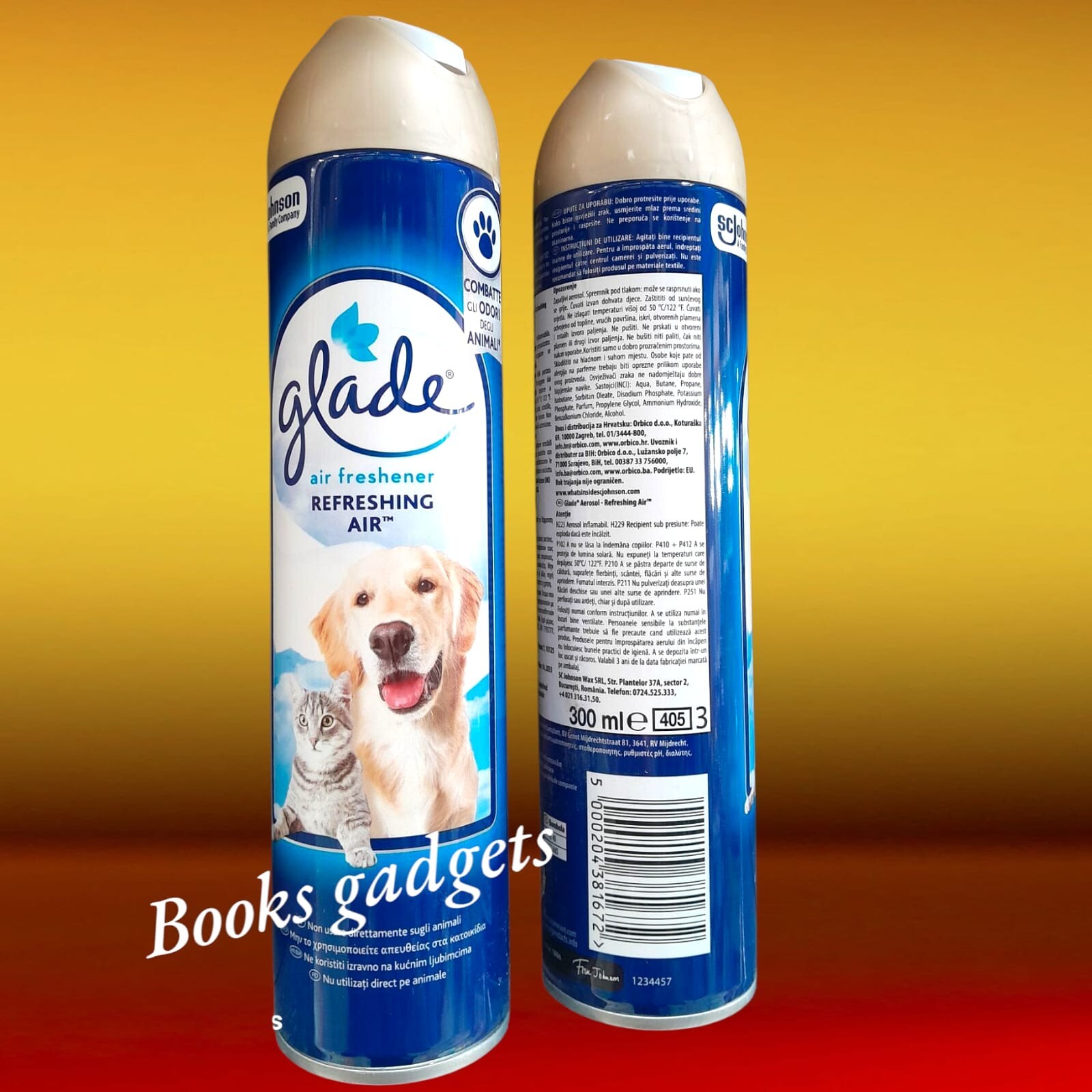 12 Flaconi Glade Pet Refreshing Air Combatte odori Animali Deodorante Ambienti