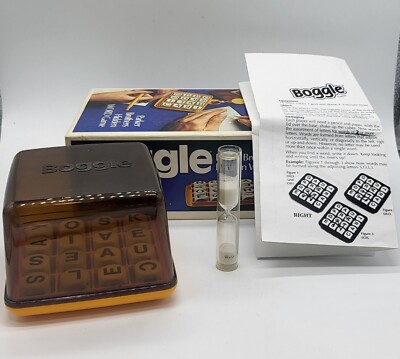Vintage 70's Boggle Parker Brothers Hidden Word Game 1976 Board Games ...