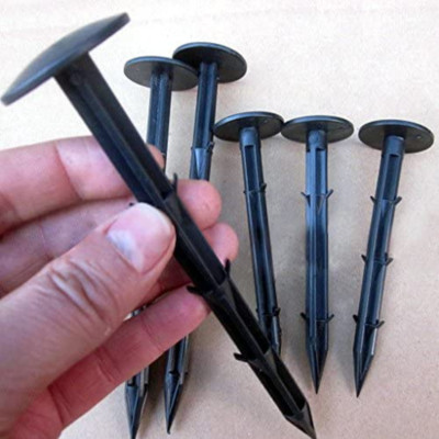 30 Pcs 4.3 Inch Sturdy Plastic Stakes Anchors Rustproof for Holding down Landsca