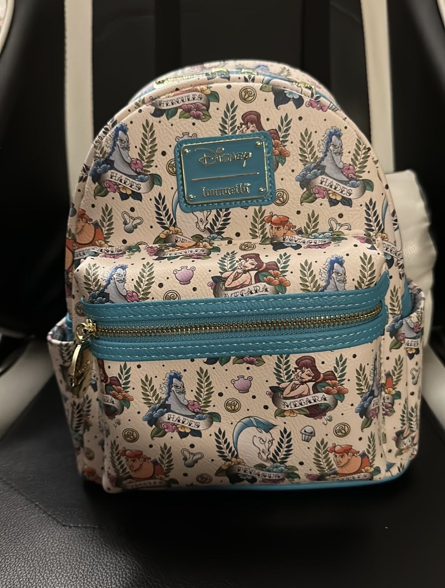 NWT Loungefly Hercules and Meg  Mini Backpack Loungefly Disney Hercules Meg Floral Mini Backpack  main image 4