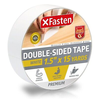 XFasten Double Sided Carpet Tape Removable 3 Inches x 20 Yards