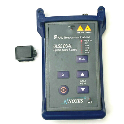 AFL Noyes OLS2 Dual SM Dual Fiber Optic Laser Light Source w/ WaveID LS2D OLS 2