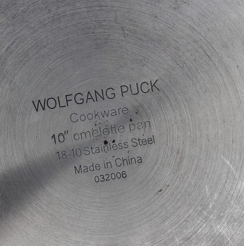 Utensilios de cocina Wolfgang Puck 10" omleta salteador sartén 18-10 acero inoxidable - Imagen 11 de 11