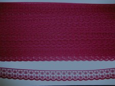CRAFT-SEWING-LACE 10mtrs x 18mm Floral Design Lace Colour Variations Listed 