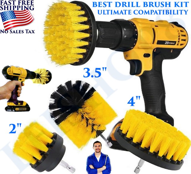 Dr Brushes Brush Drill Attachment Cleaning Kit Set All Purpose Power