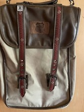 VINTAGE Union Pacific Railroad Tan Beige Leather Suede Tote Bag Shoulder Laptop