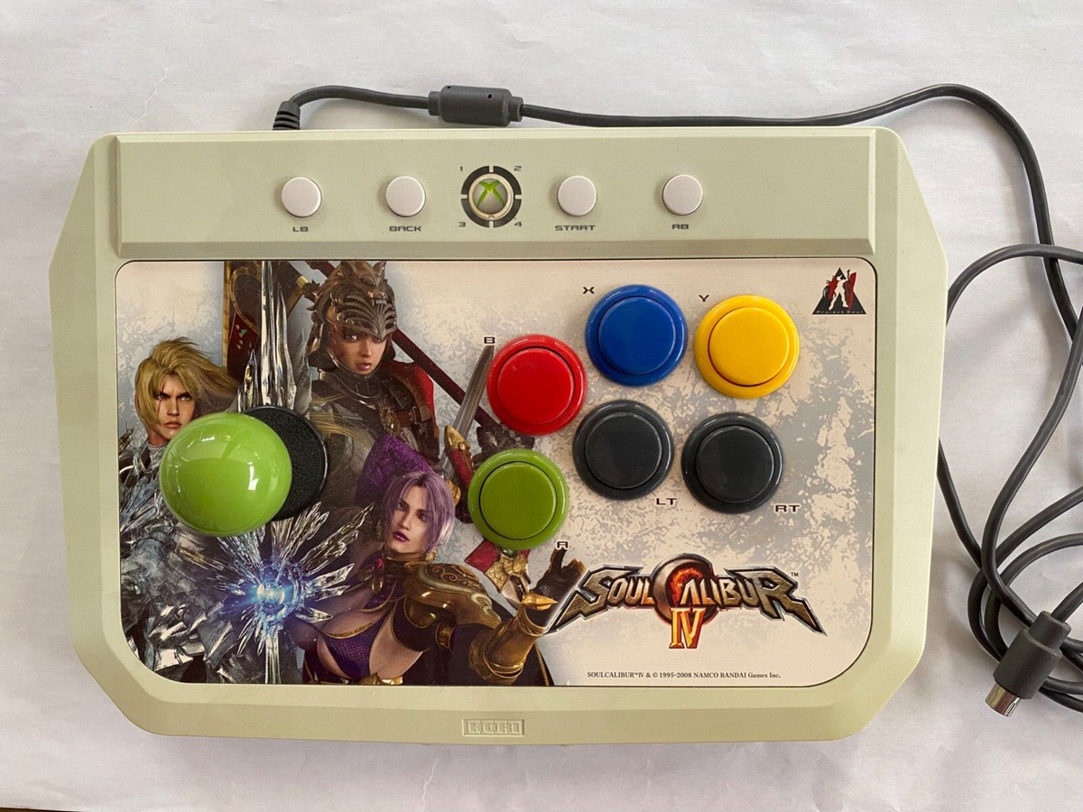 Rare Soul Calibur IV Hori Arcade Fight Stick Xbox 360 Video Game