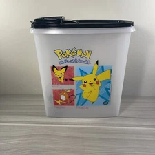 Tupperware Nintendo Large POKEMON Cereal Storer Box Container with Lid Rare New!