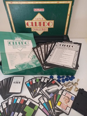 SUPER CLUEDO CHALLENGE Waddingtons Ersatzteile Vintage Ersatzteile