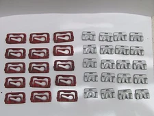 1968-1972 Chevelle Front & Rear Glass Molding Clips Set For Windshield Trim