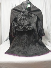 Witch costume set Wicked Elphaba Kids 4-6 Black 3-Piece Outfit dress hat cape