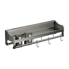NNETM Wall-Mounted Kitchen Stainless Steel Storage Rack