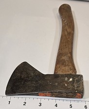Vintage Norlund Tomahawk Hatchet Axe Head Small 1lb 4oz W/ Handle Camping Look