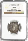 1917-S Type 1 STANDING LIBERTY Silver Quarter NGC VF 30