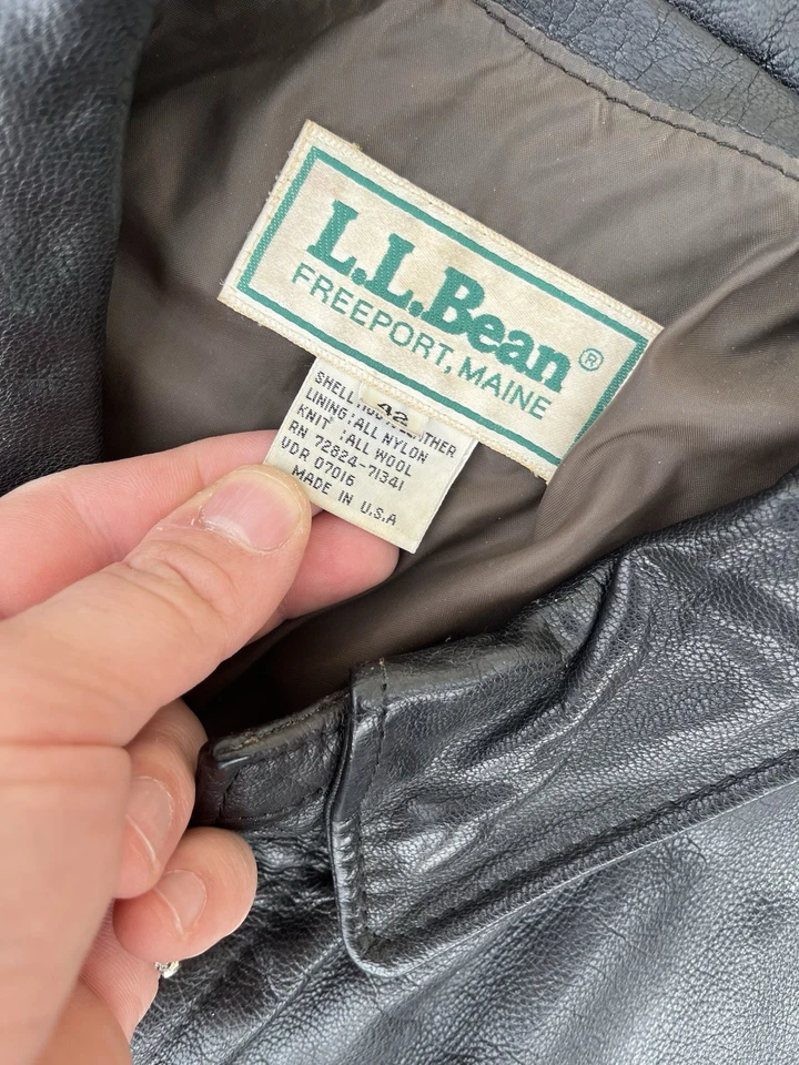 Años 80 L.L. Chaqueta militar de bombardero de vuelo Bean A-2 Foto 2 de 2