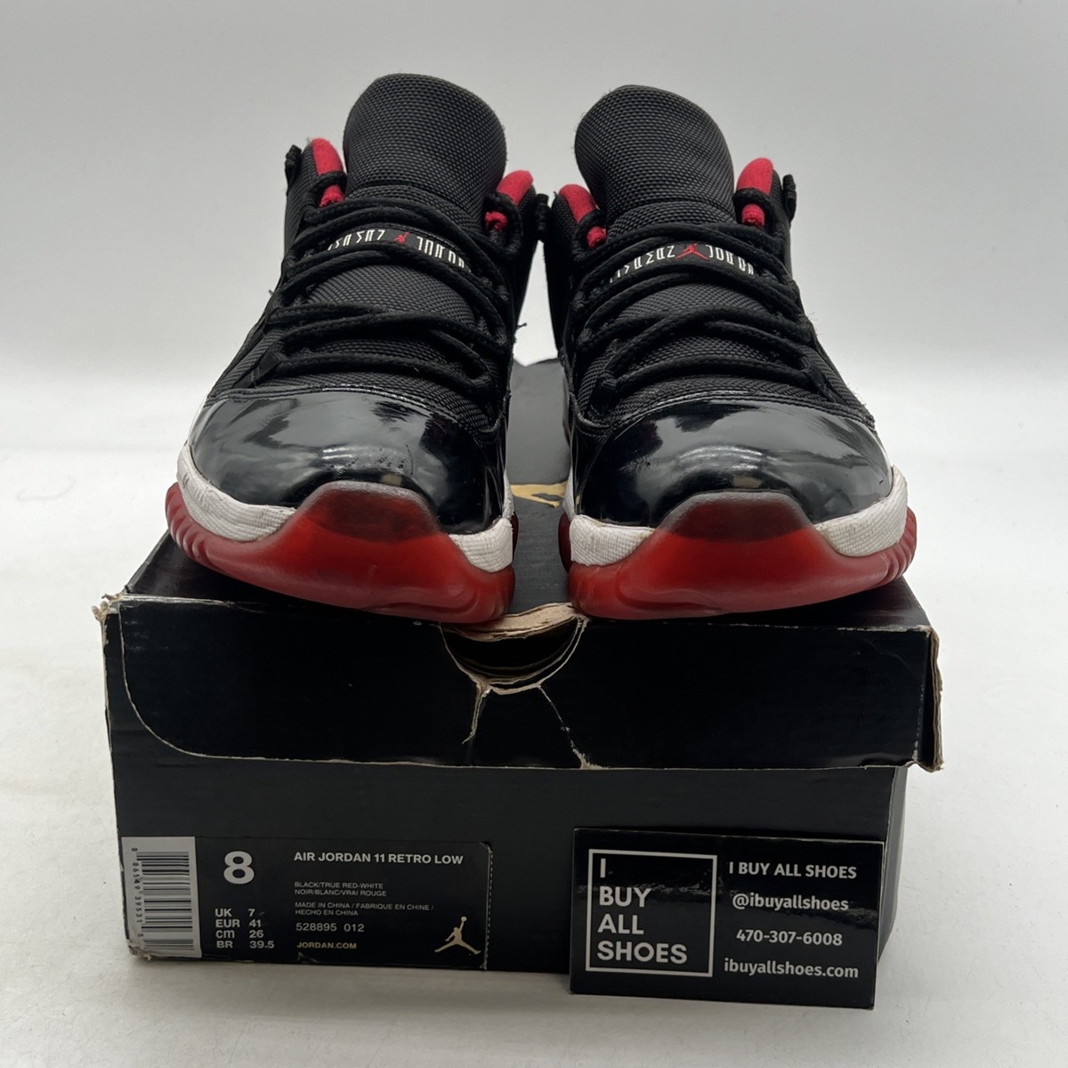 Size 8 - Air Jordan 11 Retro 2015 Low Bred (528895-012